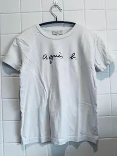 【美品】アニエスベー キッズ Tシャツ XL ホワイト ロゴ 半袖 12歳相当のサムネイル