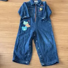 ミキハウス デニムロンパース 90cm