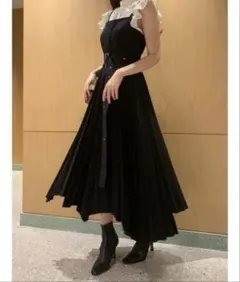 snidel スナイデル　プリーツ　ワンピース　キャミワンピース