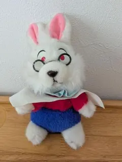 TDL　開園時　レトロ　不思議の国のアリス　白うさぎ　ぬいぐるみ　時計うさぎ