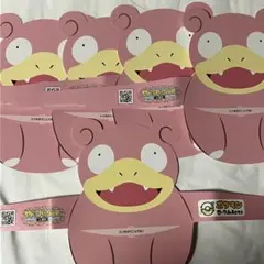 ポケモンローカルActs 物産展　ヤドン　お面　サンバイザー5枚セット 未使用