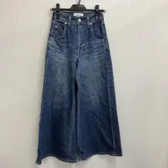 SOMETHING LISA デニム ワイドパンツ ハイウエストXSのサムネイル