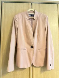 ZARA ピンク シングルボタンジャケット EUR36