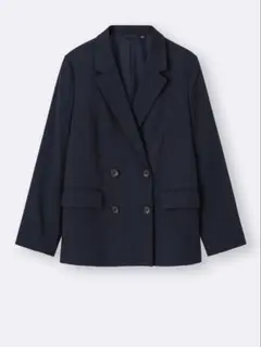 GU ダブルブレストジャケットZ ネイビー