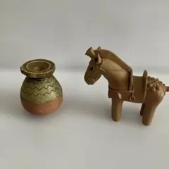 弥生式土器　馬埴輪　ガチャ