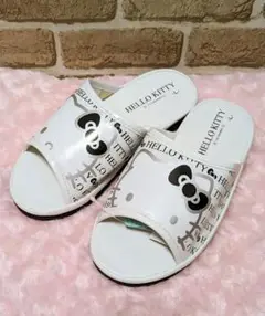 サンリオ ハローキティ ♡ コンフォートサンダル ブラック×ホワイト
