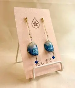 夏空のしずくピアス