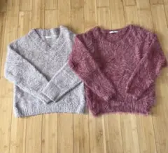 シャギーニット2枚セット　GRL・E hyphen world gallery