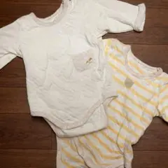 80cm　長袖　ロンパース　下着　バースデイ