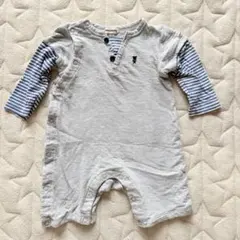 ミキハウス ロンパース 80サイズ グレー