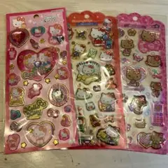 ハローキティ♡キラキラジュエリーとジェリーシール3セット　サンリオ　クリスマス