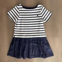 Petit Bateau プチバトー　半袖ワンピース 4a 104cm