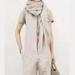 新品タグ付ASAUCE MELER LINEN GAUZEストール