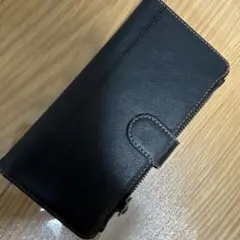【処分予定】OPPO 79A5g 手帳型スマホケース 黒 財布カードポケット付きのサムネイル