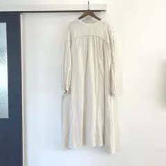 専用ページ♡tumugu ツムグ　ロイヤルリネン　ボウタイ2wayワンピース