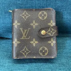 ルイヴィトンモノグラムコンパクトジップ　二つ折財布