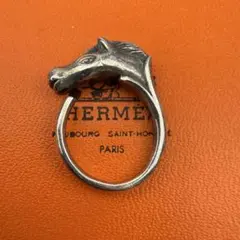 美品 HERMES エルメス リング シュバルホース シルバー ヴィンテージ