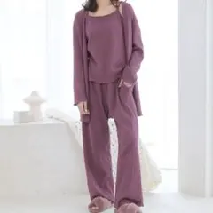 aimerfeel 3点セット ボルドー ルームウェアのサムネイル