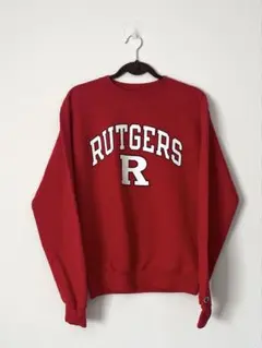 【Champion】メンズ　スウェット　赤　古着　87