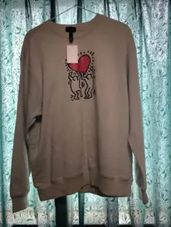 H&M Keith Haring スウェット トレーナー（新品）とニット帽