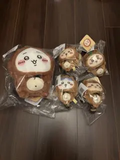 たぬきだもんくじ　ちいかわB賞　ハチワレ　栗まんじゅう　シーサー　ウサギ