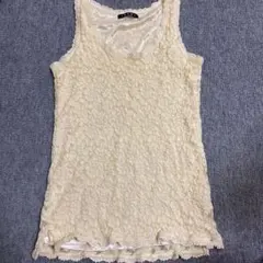 【INGNI イング】レディース　刺繍タンクトップ　レース　花柄