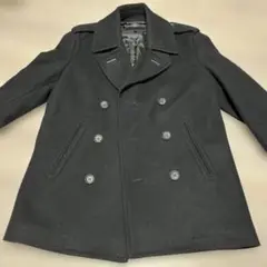 COACH ブラック ウール ピーコート