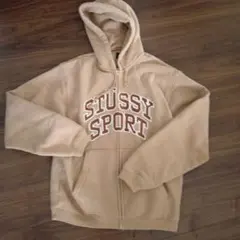 STÜSSY SPORT ジップアップパーカー ダークグレー - メルカリ