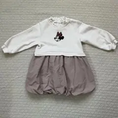petit mainミニー　スウェット　ワンピース　バルーン