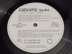 Frankie Valentine MIDNITE SUN レコード 片面プレス
