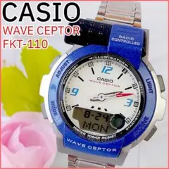電池新品】カシオ ウェーブセプター 腕時計 メンズ アナデジ 稼働 初期 