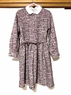 アンティーク缶クレリックシャツワンピース