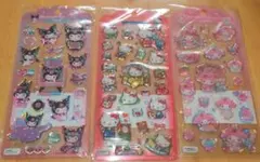 正規品　3枚セット　サンリオ　ドロップジェリーシール