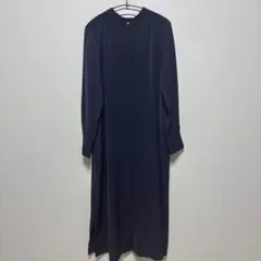 PLST23SS✳︎バッグプリーツワンピース✳︎ネイビー✳︎M