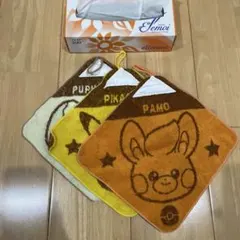ポケモン　ループ付きタオル 25cm×25cm ３枚セット