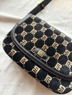 ☆Balmain【バルマン】カーフレザー ハンドバッグ マットブラック 極美 