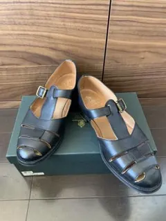 CROCKETT & JONES ブラック　グルカサンダル クロケット＆ジョーンズのグルカサンダル『フィッシャーマン