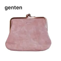 【未使用保管品】genten ゲンテン　がま口財布　ピンク　レザー 未使用保管品】genten ゲンテン がま口財布 ピンク レザー - メルカリ