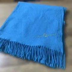 ピンキー&ダイアン★水色★ビンテージレトロ☆大判ストールのサムネイル