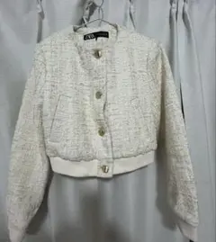 ZARA アイボリー テーラードジャケット Sサイズ