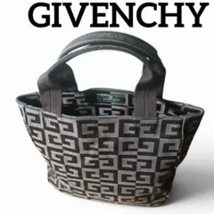 GIVENCHY ミニトートバッグ ロゴ総柄 ジャガード キャンバス レザーのサムネイル