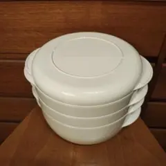 希少 Tupperware タッパーウェーブ2000 スタッククッカー 4段のサムネイル