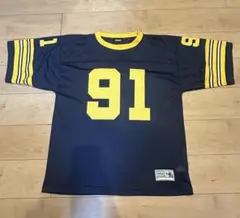 メッシュジャージ XLARGE 91 ネイビー/イエローのサムネイル