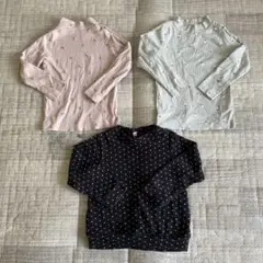 キッズ服(女の子)Tシャツ・フリース　95cm まとめ売り3点
