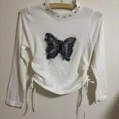 高速ターミナルバタフライモチーフニットトップス
