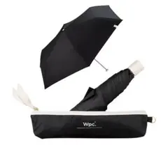 Wpc. 日傘 オールウェザーパラソル 遮光率100%晴雨兼用 ブラック