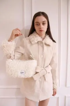 épine label poodle fur bag ホワイトÉPINEエピヌのサムネイル