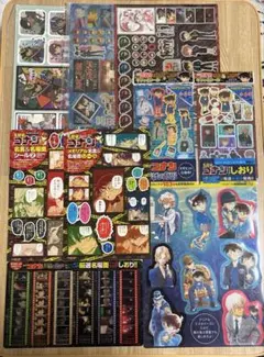 名探偵コナン　シール　ステッカー　しおり　9点セット