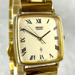 SEIKO シャリオ　スクエア　レクタンギュラー　金黒 Amazon.co.jp: 【JMW TOKYO】メンズ 角型腕時計 ブラック
