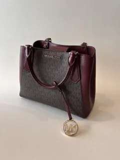 MICHAEL KORS バーガンディ トートバッグ